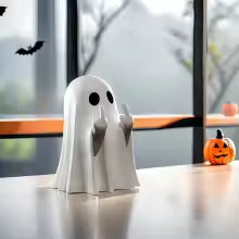👻 Mischievous Mini Ghost – Halloween Holder 🎃